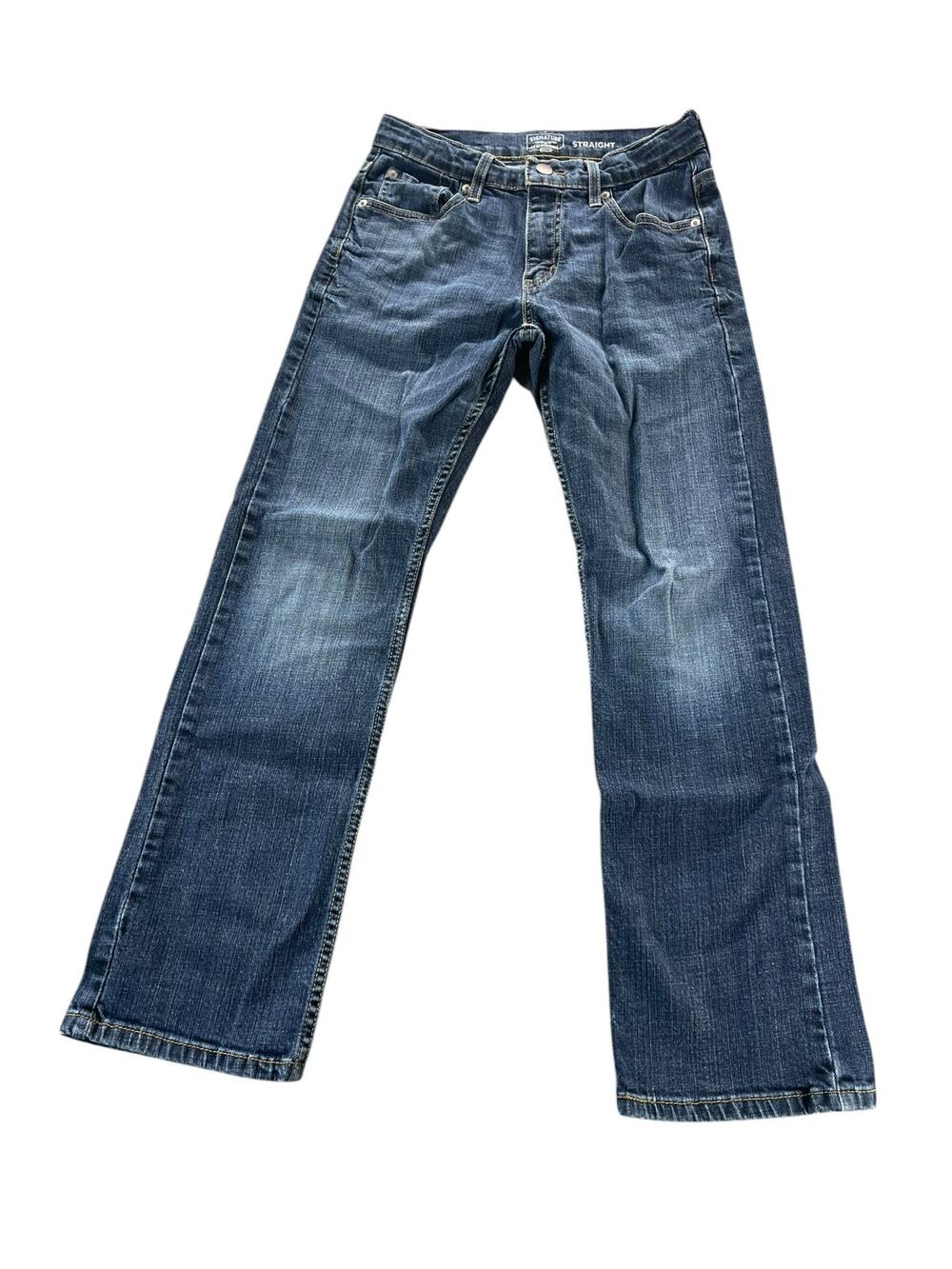 Levi's Medium Wash Blue Denim Signature Straight Jeans Women's Size 14 Regular